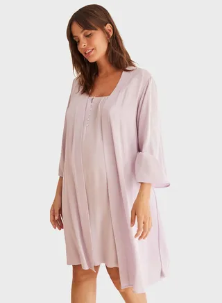 Open Up Maternity Robe 