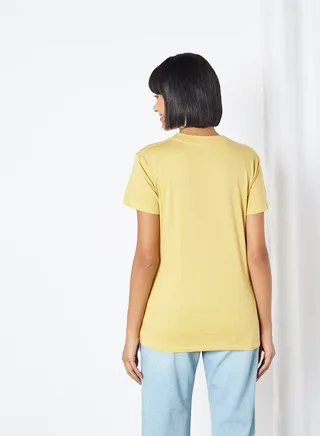Printed T-Shirt Yellow 