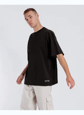 Black Basic Oversized Tee 