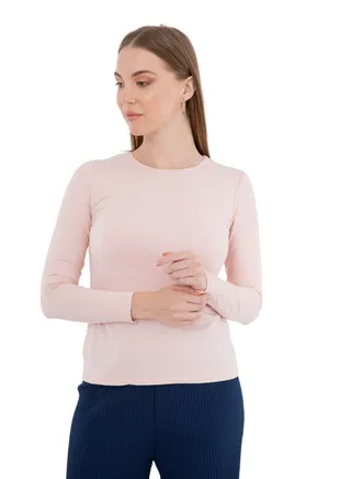 Long Sleeves Viscose Top 