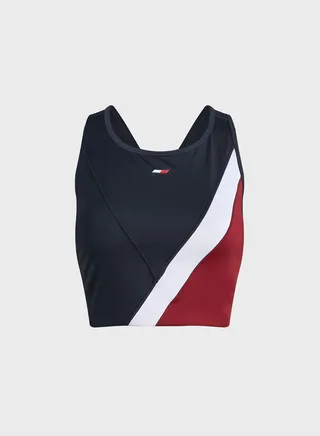 Color Block Knitted Bra