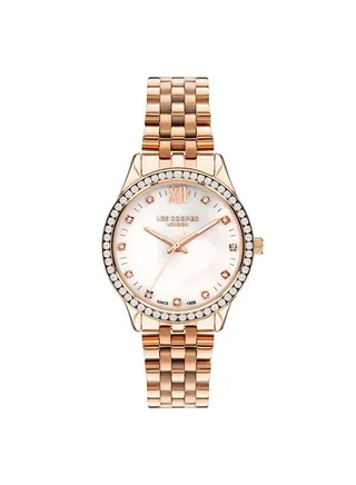 Women Analog Tonneau Shape Metal Wrist Watch 35 mm 