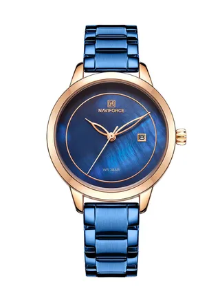 Women's Stainless Steel Analog Watch NF5008 RG/BE 