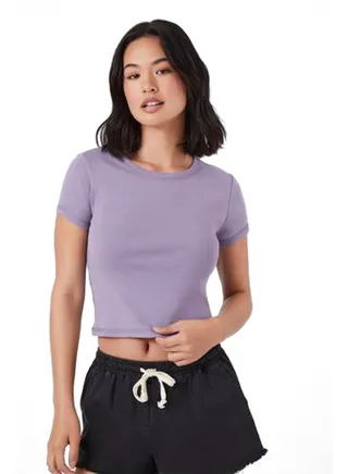 Cropped Cotton Tee 
