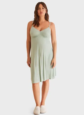 Strappy Ribbed Nightdress 