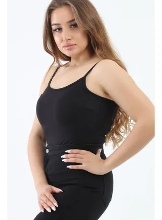 Spaghetti Straps Plain Tank Top 