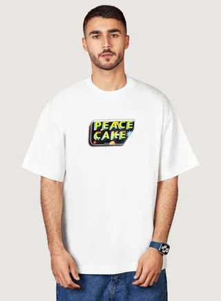 Peace Cake Printed Oversized Tee 