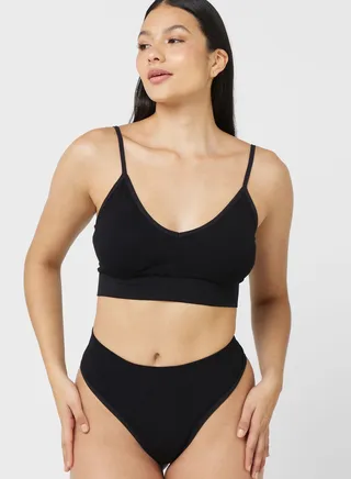 T-Shirt Bra & Highwaist Brief Set 