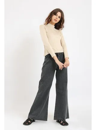 High Neck Long Sleeve Top 
