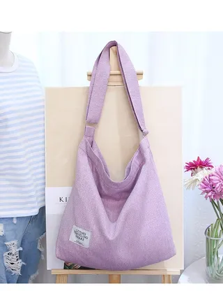 Hobo Handbag Canvas Tote Bag Womens Big Capacity Casual Shoulder Crossbody Bag Ladies Large Cotton Tote Handbag for Travel and Daily Use 36 * 36 * 9CM (H*L*W) 