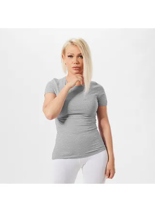 Mojo Women's Short Sleeves Top Comfortable Gray 