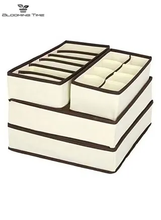 4 Pcs, Small Clothing Storage Box, Non-Woven Cardboard, Foldable Divider, Can Be Classified And Stored 