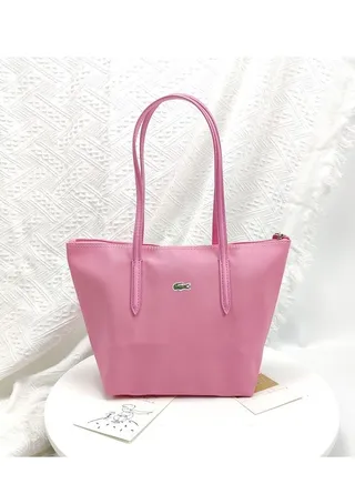 Lacoste handbag medium size dark pink 