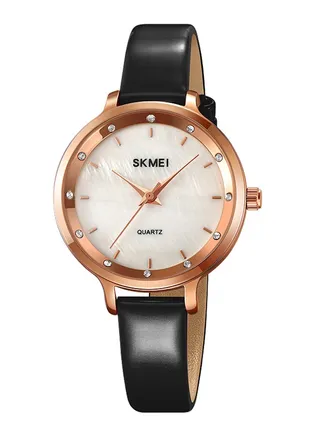 Watches for Women Quartz Analog Water Resistant Leather Watch Black 2170 