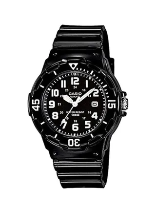Women's Water Resistant Analog Watch LRW-200H-1BVDF - 33 mm - Black 