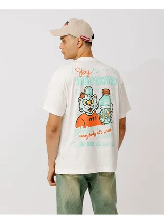 Stay Highdrated Printed Oversized Tee 