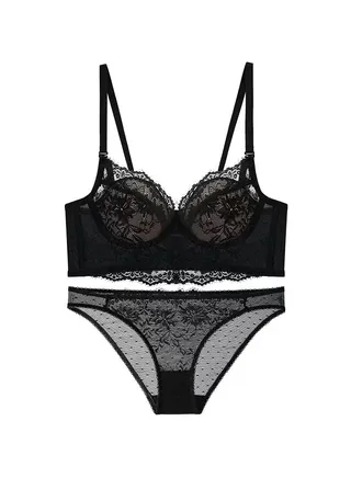 Underwear Women's Breathable Set Thin Lace Bra Set 