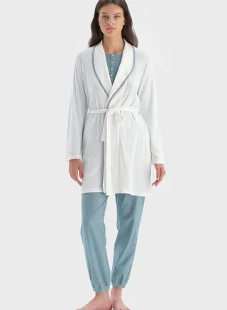 Tie Detail Robe 