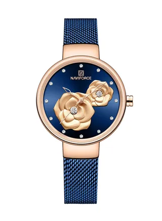 Women's Stainless Steel Analog Wrist Watch NF5013 RG/BE/BE 
