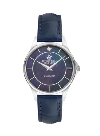 BEVERLY HILLS POLO CLUB Women's Analog Blue 289C Mop Dial Watch - BP3243X.399 