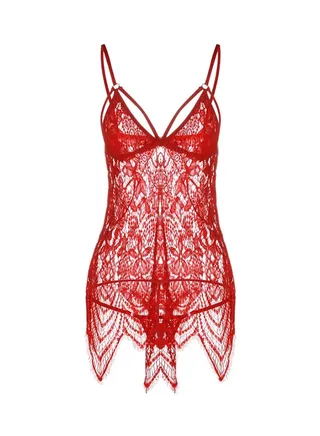 Upmarket Lace Underwear Red 
