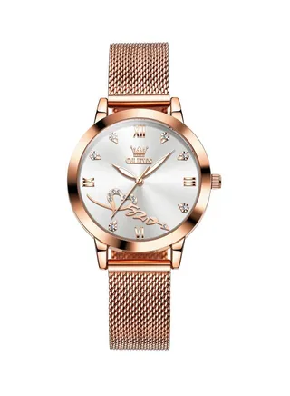 Shockproof Antimagnetic Women's Analog Automatic Watch Alloy Strap 
