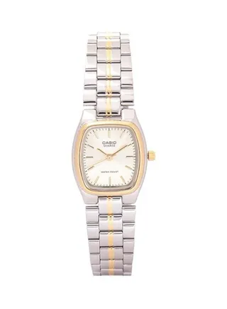 Women's Water Resistant Analog Watch LTP-1169G-9ARDF - 37 mm - Silver/Gold 