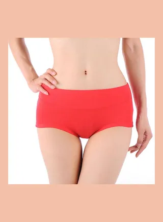 Bamboo Fiber Antibacterial Briefs Red 
