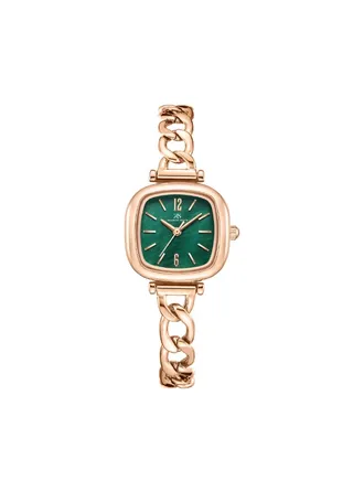 Women's Analog Square Shape Stainless steel Wrist Watch K23513-RBKG - 26.3 Mm 