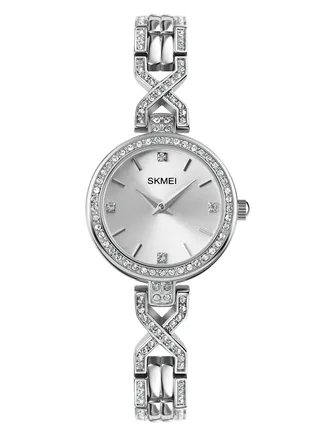 Watch for Women Water Resistant Stainless Steel Analog Watch 26mm Silver 1738 