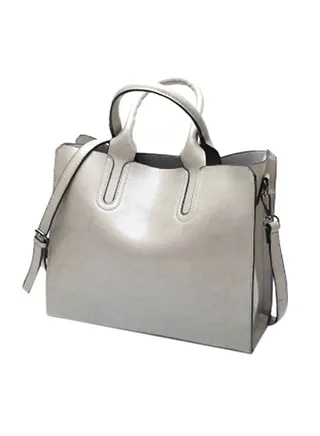Shopper Tote Bag Grey 
