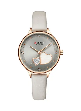 Women's Quartz Analog Wrist Watch J-4781GY - 33 mm - White 