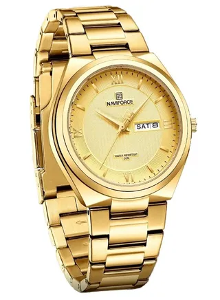 Unisex Water Resistant Analog Luxury Watch Day and Date Edition NF8030 