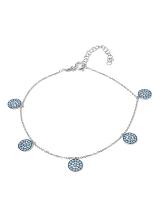 Silver Anklet For Good Luck 