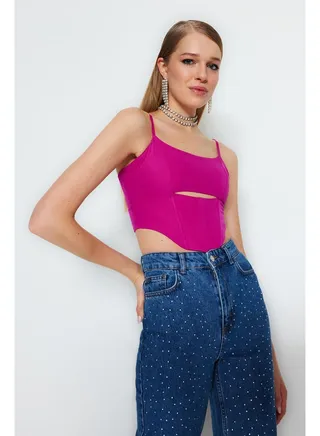 Woman Bustier Fuchsia 