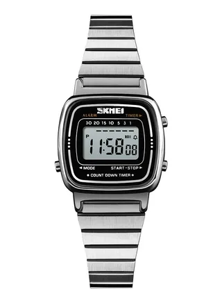 Watches for Women Stainless Steel Water Resistant Digital Watch 1901SSI 