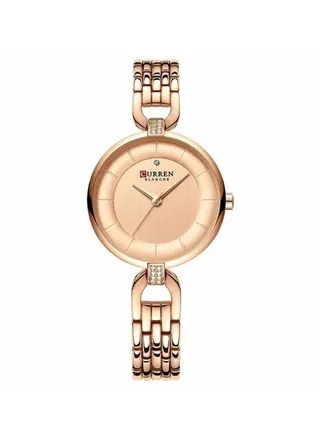 Women's Casual Stainless Steel Analog Wrist Watch 9052 - 32 mm - Gold 