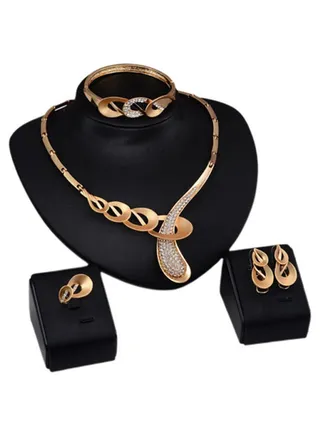 4-Piece 18 Karat Gold Jewellery Set 