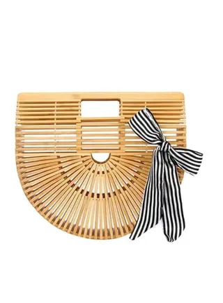 Fashion Simple Stylish Straw Braid Design Handbag 