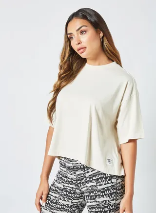 Classics Non-Dye Cropped T-Shirt Off-White 