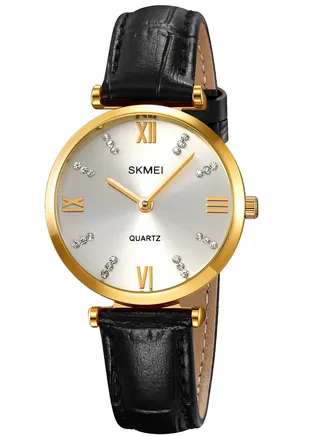 Watches for Women Quartz Analog Water Resistant Leather Watch Gold 2180 