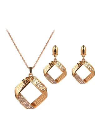 3-Piece Geometric Design Jewelry Set 