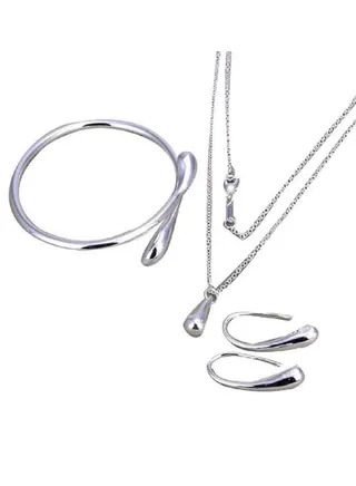 4-Piece Water Drop Jewellery Set 