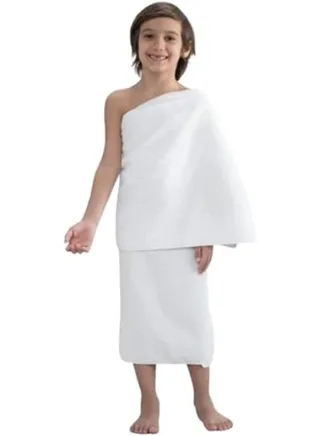 High Quality Microfiber Ihram Towels Set of 2 Pieces for Kids for Hajj and Umrah 