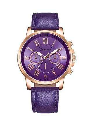 Leather Analog Wrist Watch 