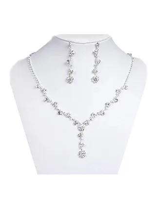 Alloy Flower Jewellery Set 