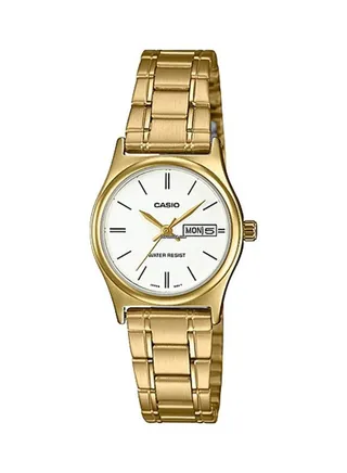 Women's Water Resistant Stainless Steel Analog Watch Ltp-V006G-7BUDF - 46 mm - Gold 