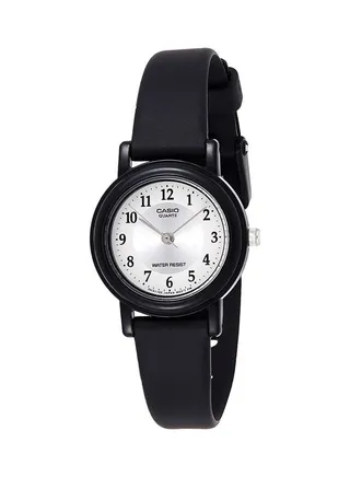 Women's Resin Analog Wrist Watch LQ-139AMV-7B3LDF - 25 mm - Black 