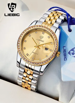 Women's Quartz Stainless Steel Analog Wrist Watch 