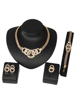 4-Piece 18 Karat Gold Jewellery Set 